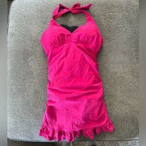 Love Your Assets Halter Swimdress size Large